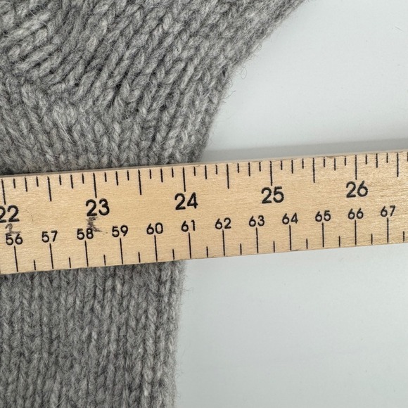 Polo Ralph Lauren Sweater Mens XL Grey Wool Angora Shawl Collar Toggle Knit - Picture 5 of 6